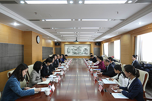 圖為會見現(xiàn)場