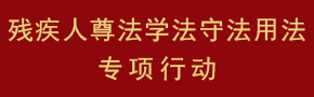 殘疾人尊法學(xué)法守法用法專(zhuān)項(xiàng)行動(dòng) 