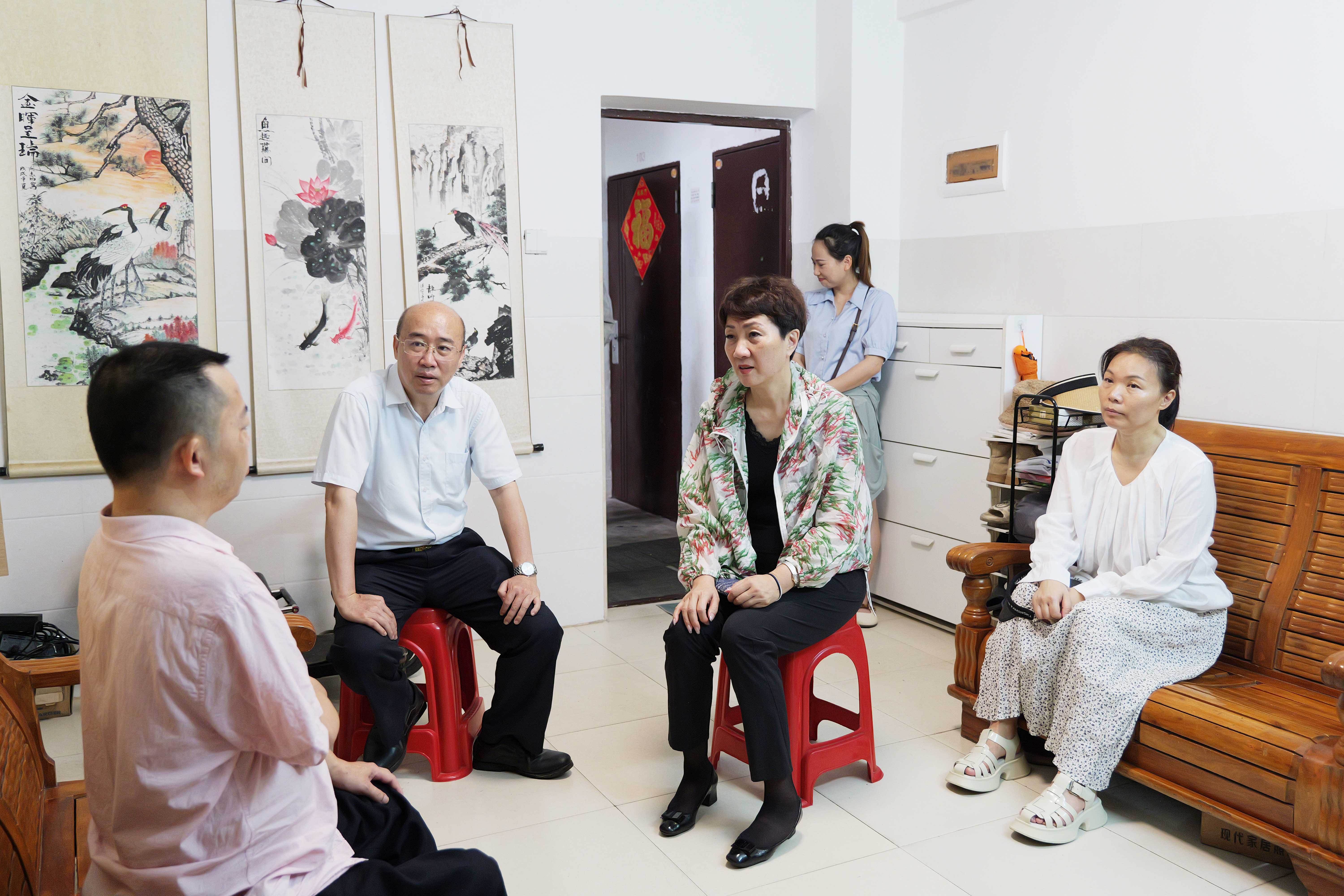 圖為慰問現場圖片